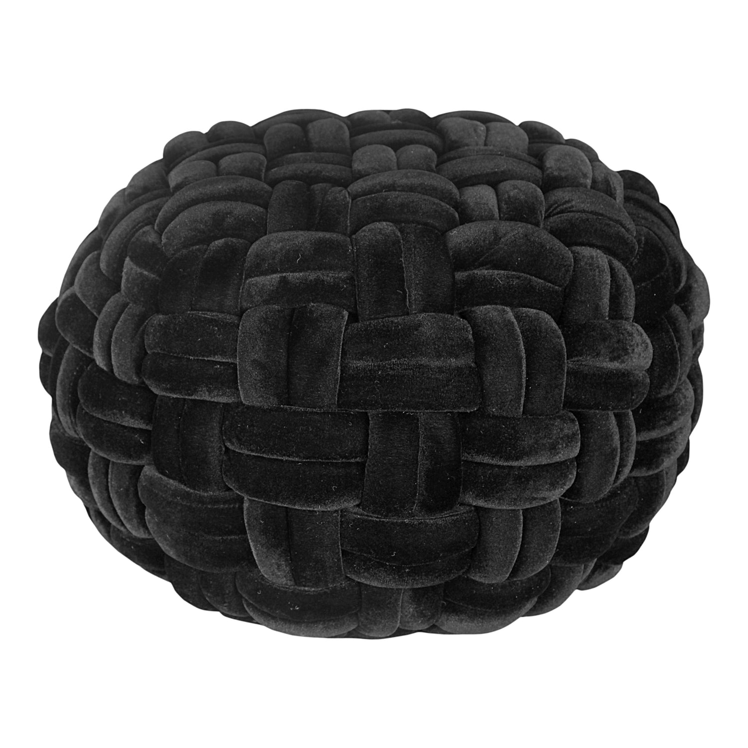 Pj Velvet Pillow Pillows, Black / Polyfill Insert