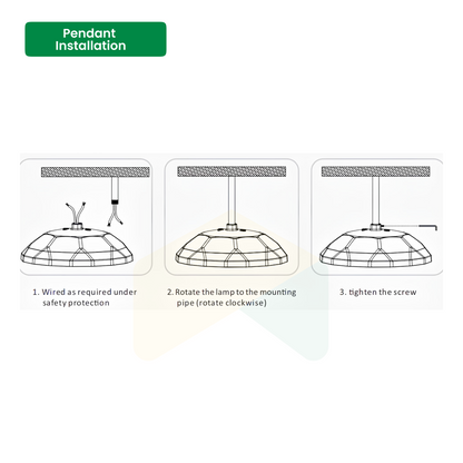 UFO LED High Bay Light 240W/270W/310W Wattage Adjustable, 4000/5000K CCT Changeable, 47430LM, 0-10V Dim, With sensor base, 120-277VAC DLC 5.1 Premium, Black, For Warehouse Workshop Factory Barn Garage Gymnasium Airport