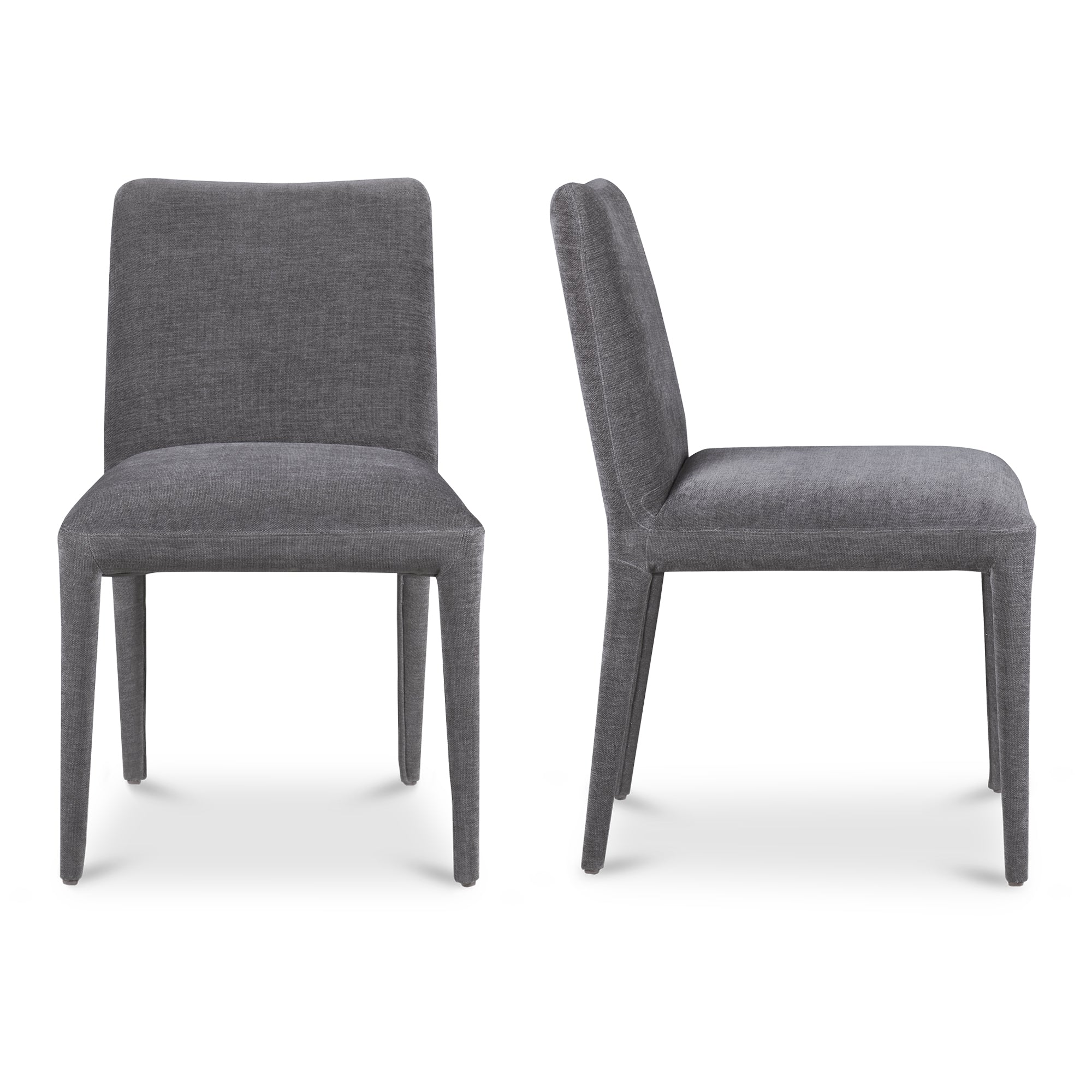 Callie Dining Chair Light Grey - Set Of Two Dining Chairs, Grey / Ash Wood Frame