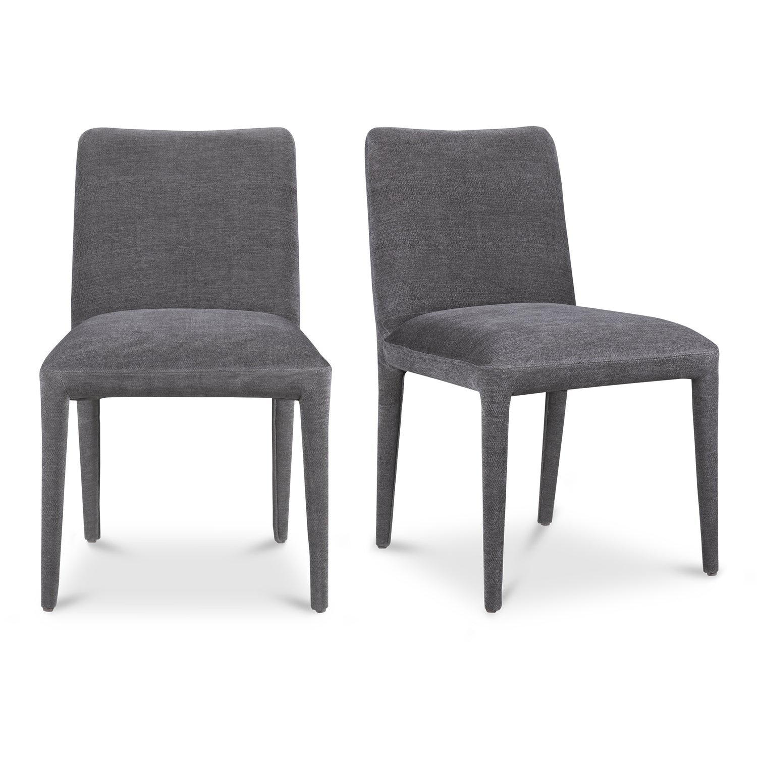 Callie Dining Chair Light Grey - Set Of Two Dining Chairs, Grey / Ash Wood Frame