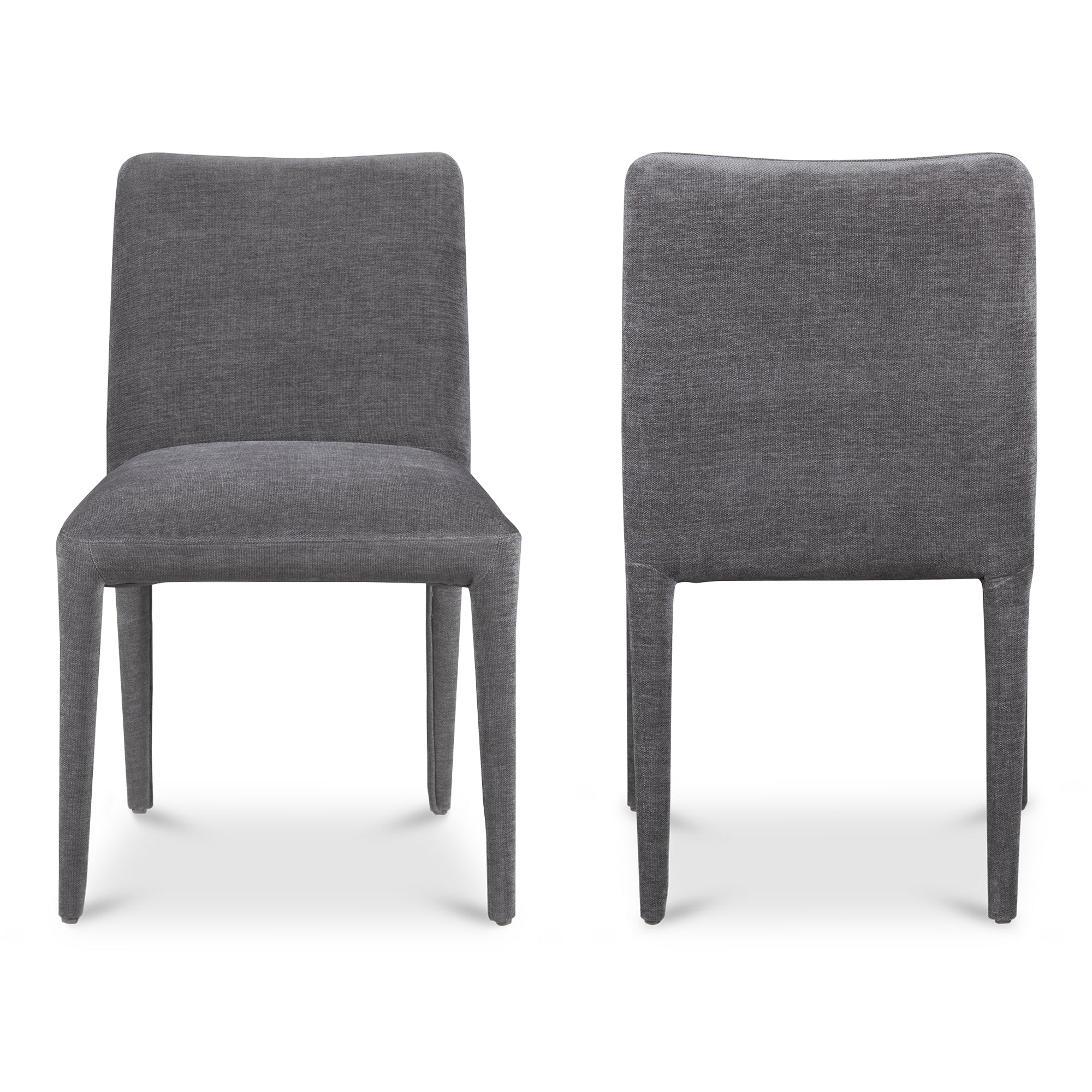 Callie Dining Chair Light Grey - Set Of Two Dining Chairs, Grey / Ash Wood Frame