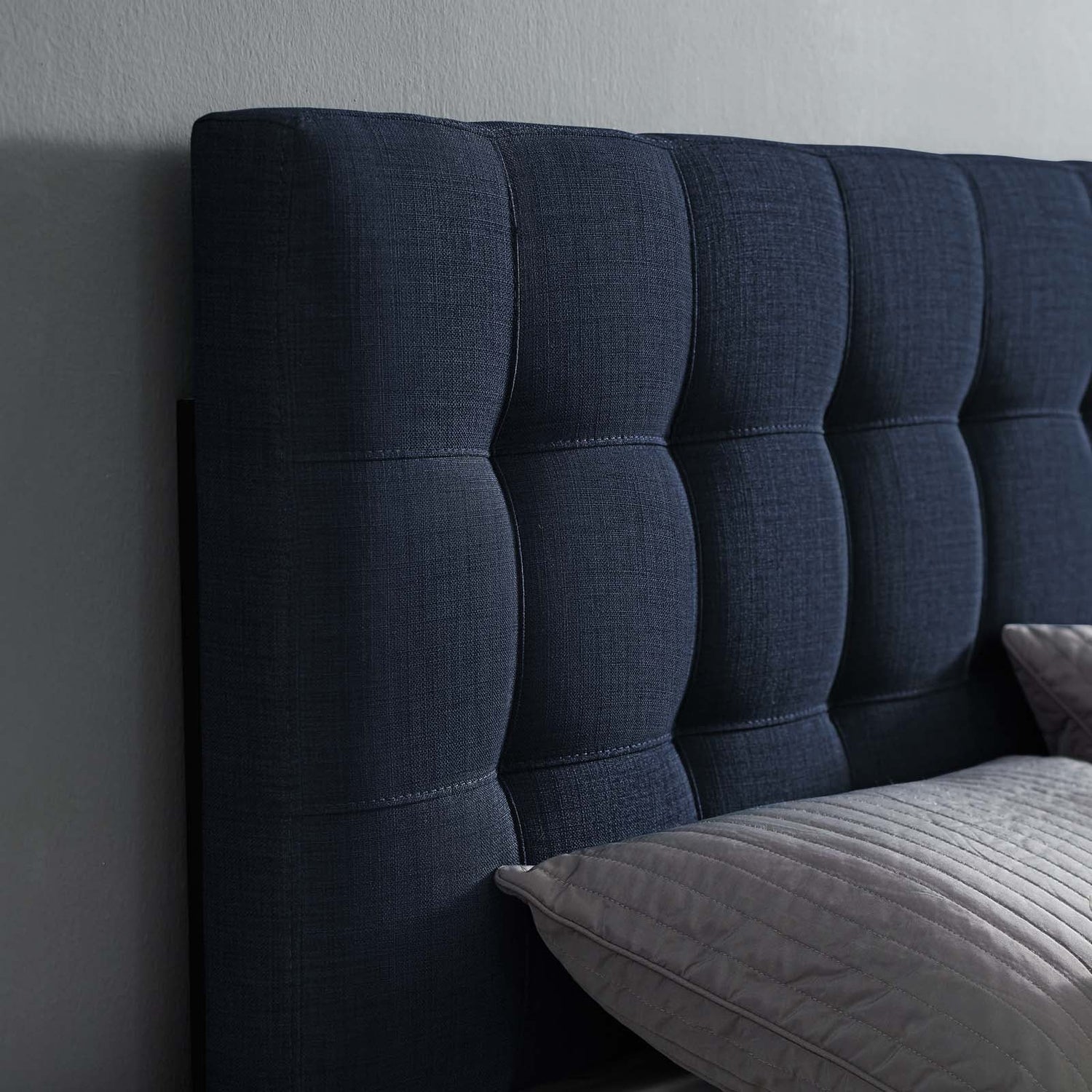 Lily Upholstered Fabric Headboard By HouseBean