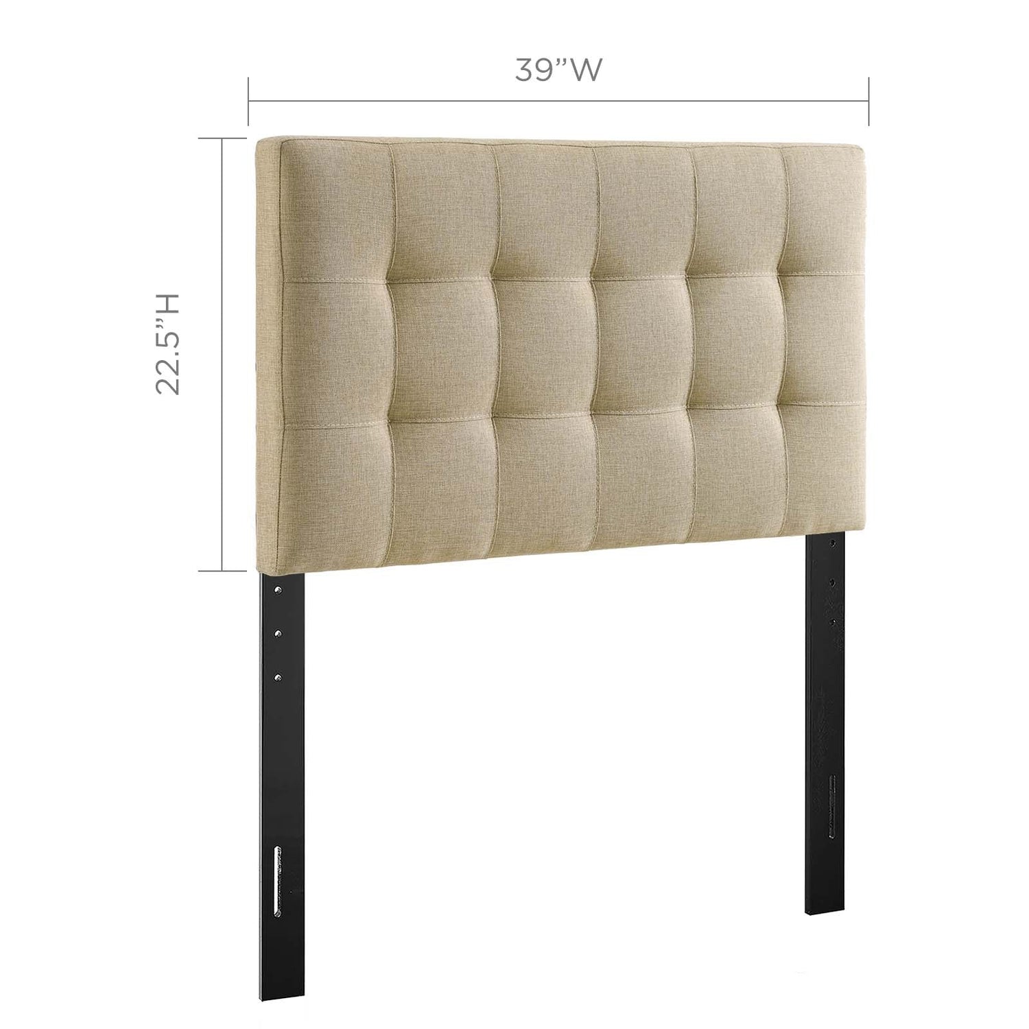 Lily Upholstered Fabric Headboard By HouseBean