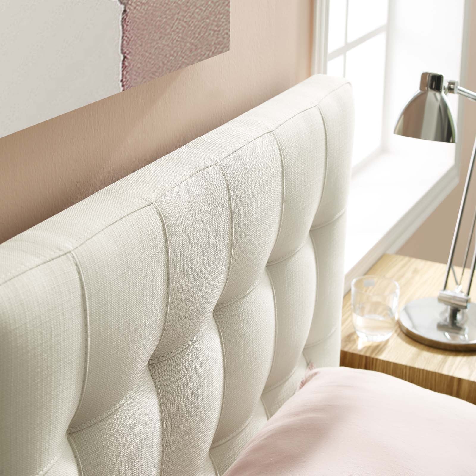 Lily Upholstered Fabric Headboard By HouseBean