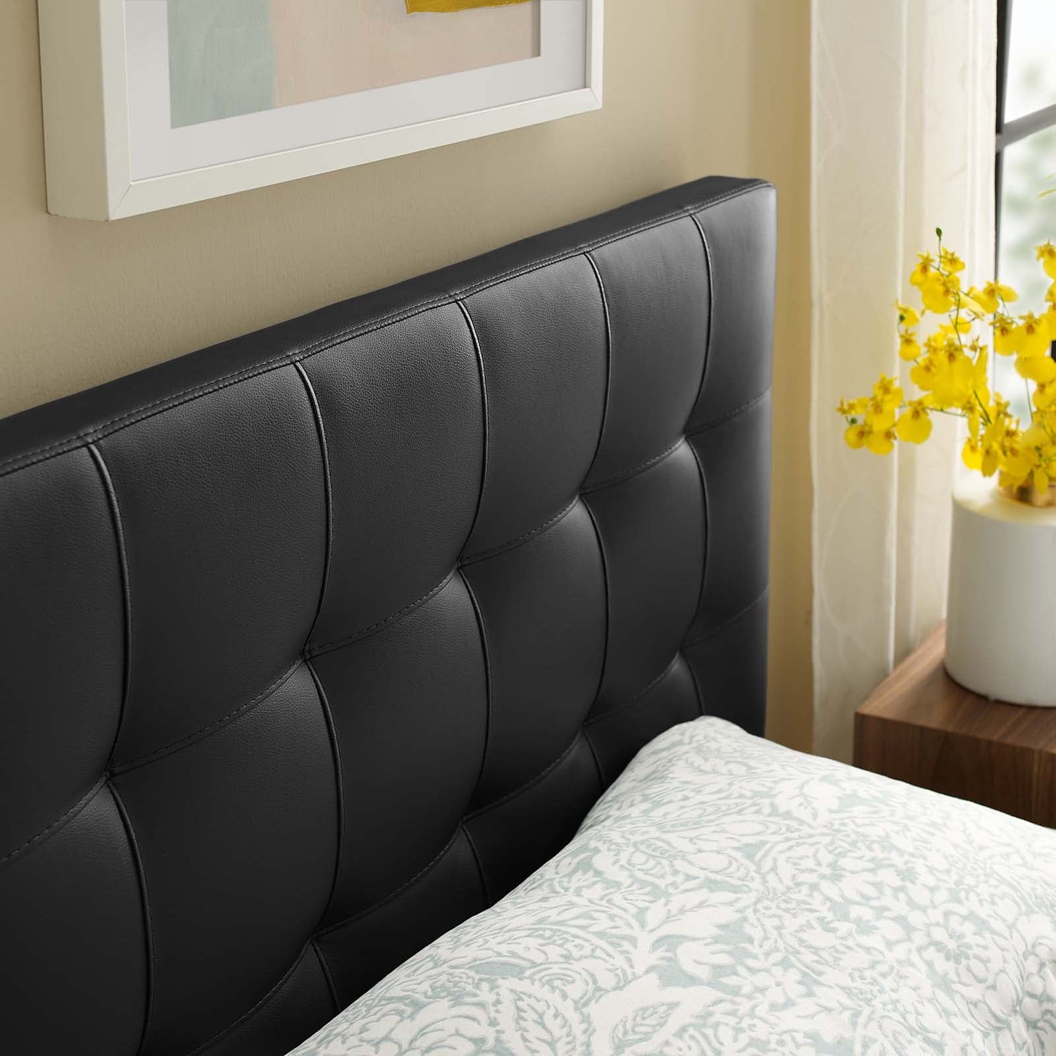 Lily Upholstered Vinyl Headboard By HouseBean