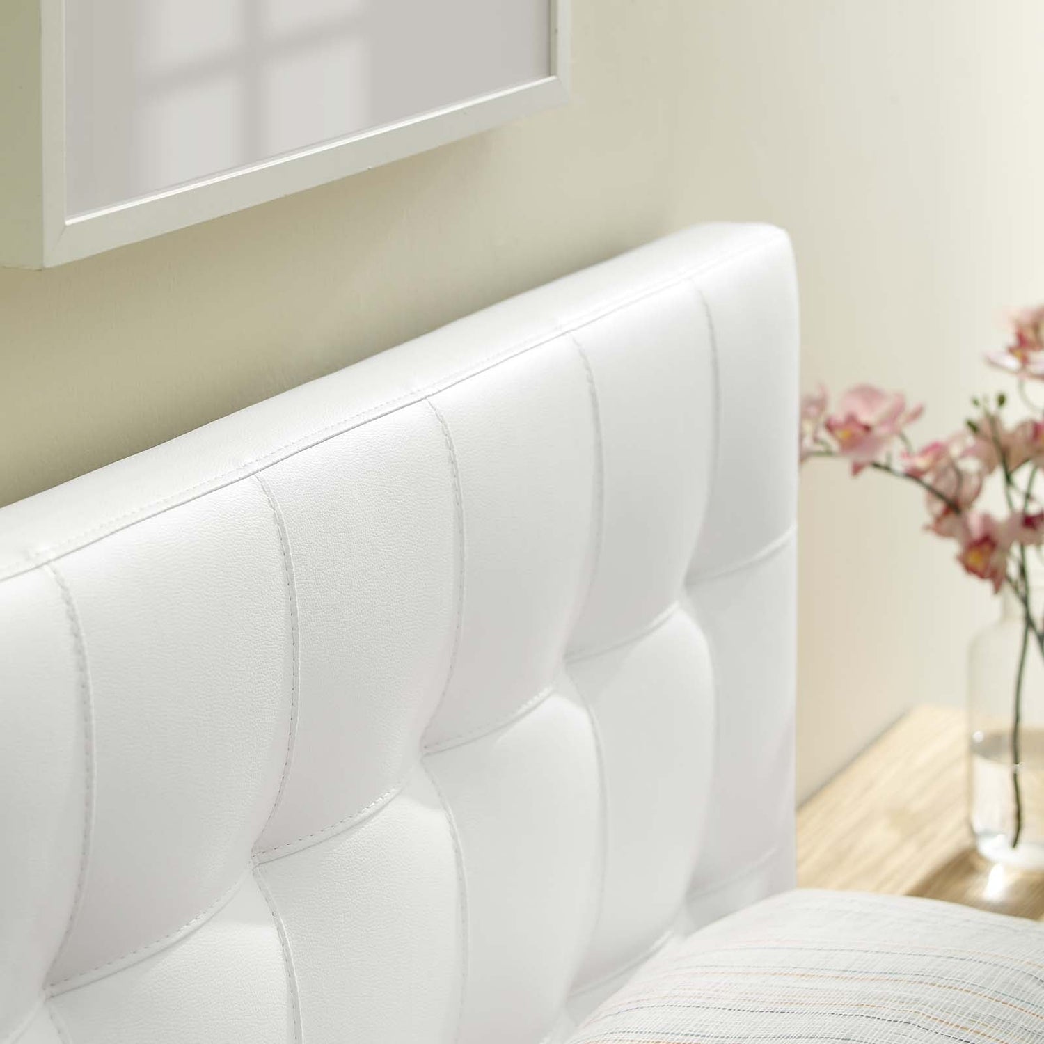 Lily Upholstered Vinyl Headboard By HouseBean