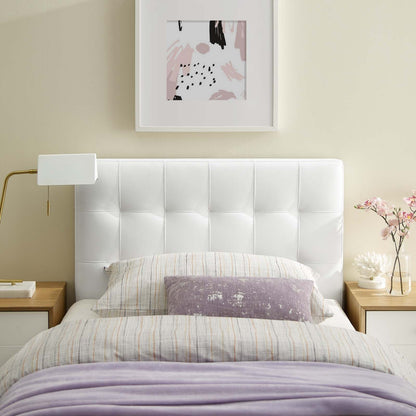 Lily Upholstered Vinyl Headboard By HouseBean