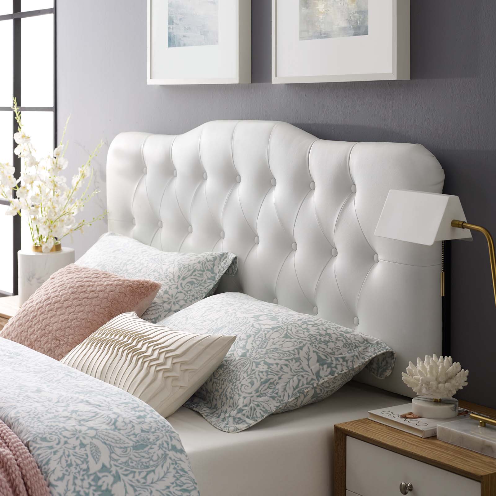 Annabel Upholstered Vinyl Headboard By HouseBean