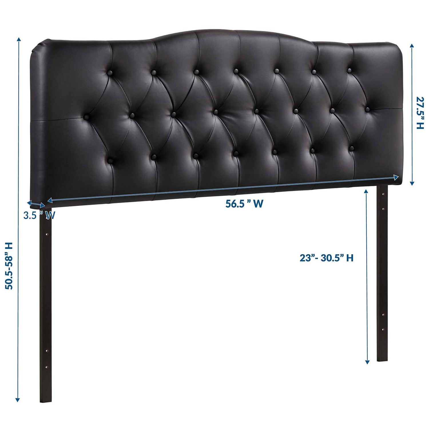 Annabel Upholstered Vinyl Headboard By HouseBean