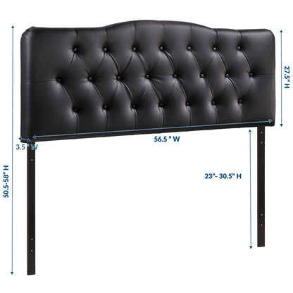 Annabel Upholstered Vinyl Headboard By HouseBean