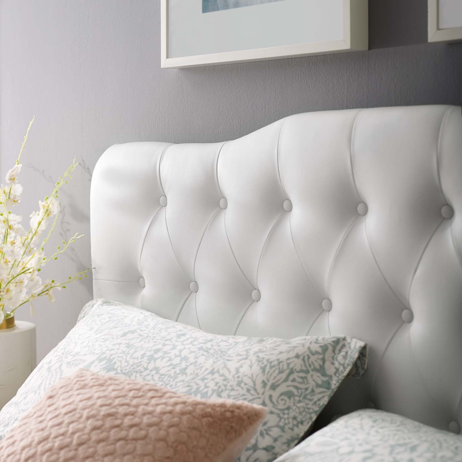 Annabel Upholstered Vinyl Headboard By HouseBean