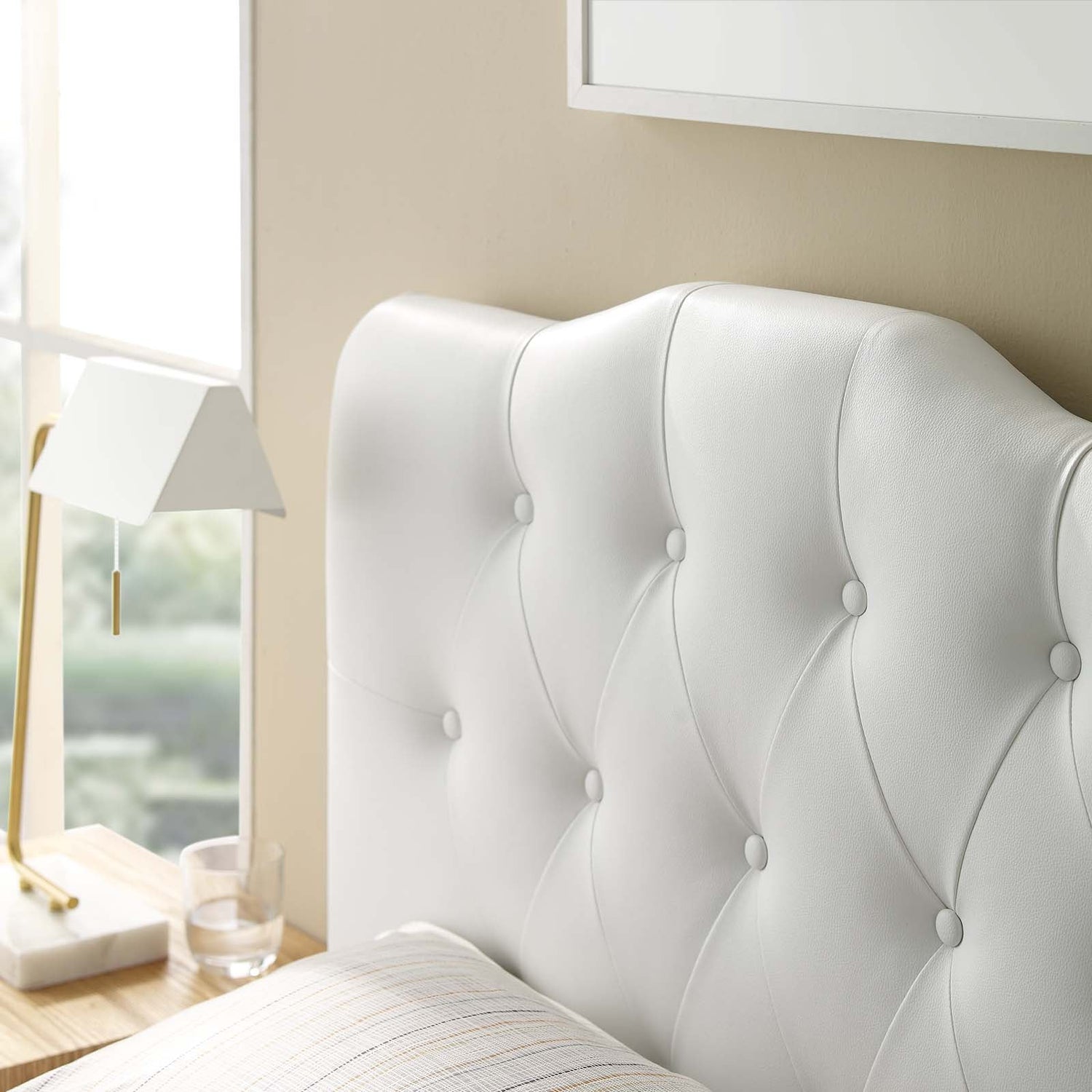 Annabel Upholstered Vinyl Headboard By HouseBean