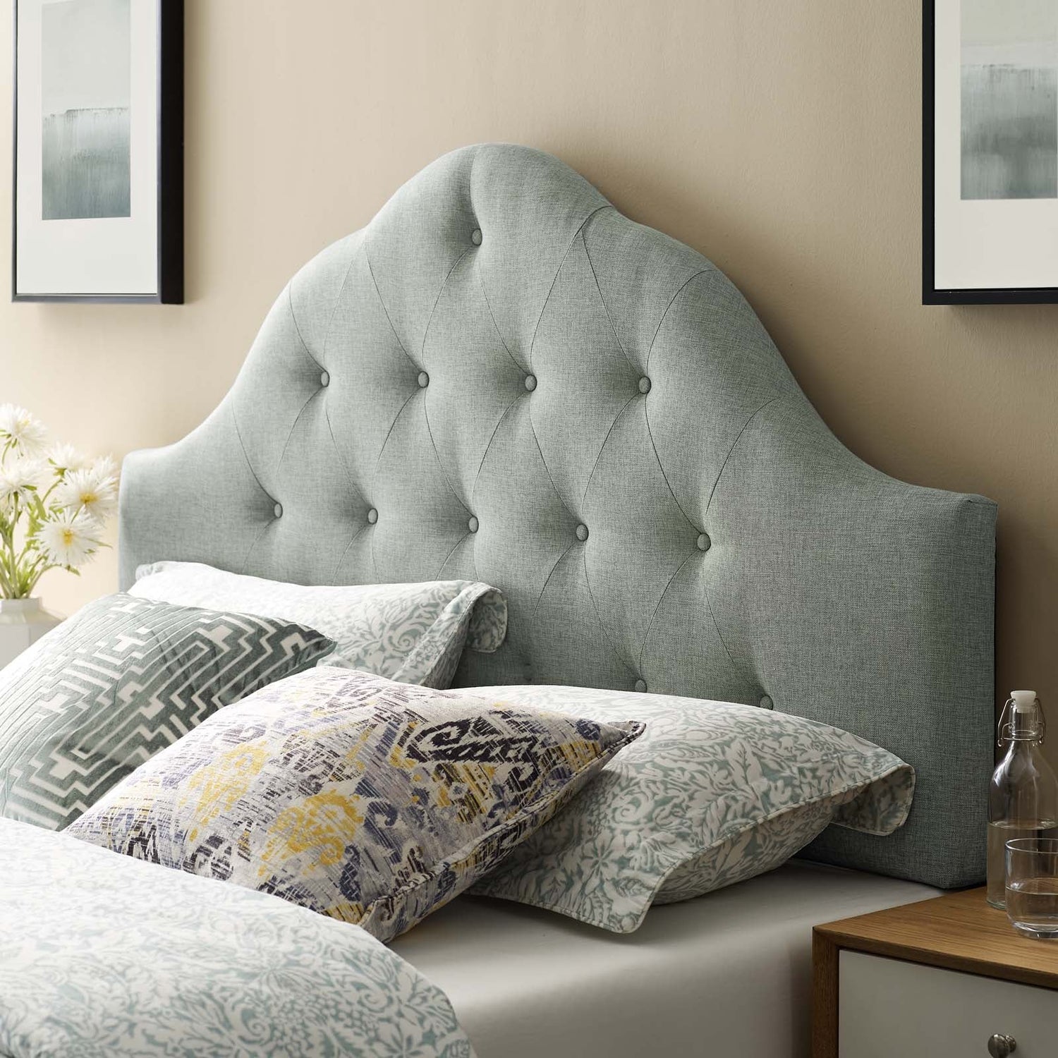 Sovereign Upholstered Fabric Headboard By HouseBean