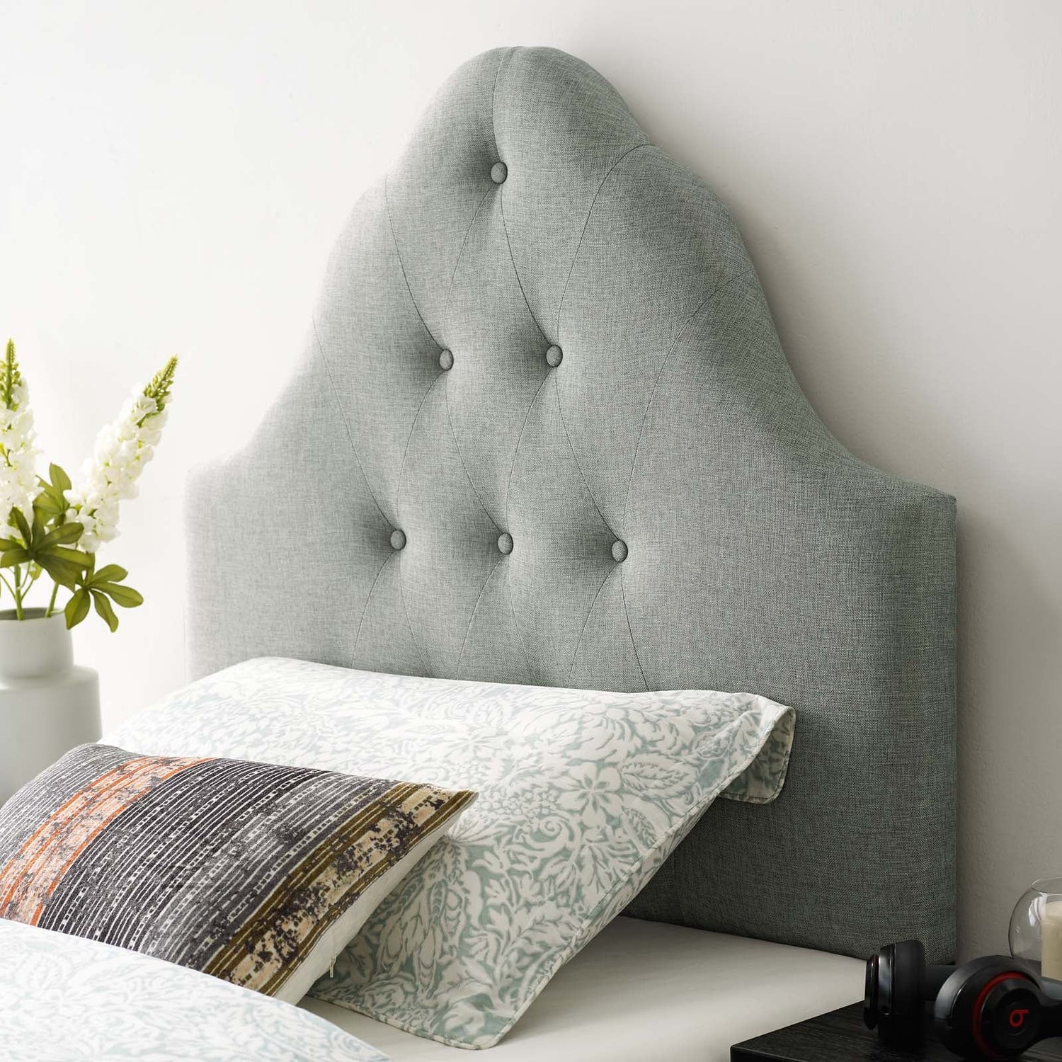 Sovereign Upholstered Fabric Headboard By HouseBean