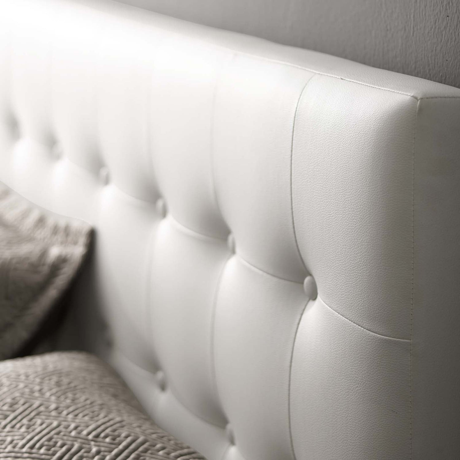 Emily Upholstered Vinyl Headboard By HouseBean