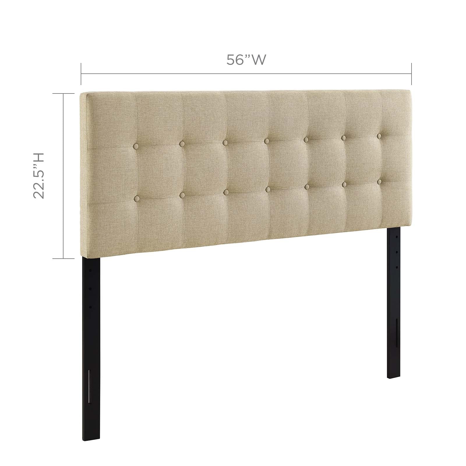 Emily Upholstered Fabric Headboard By HouseBean