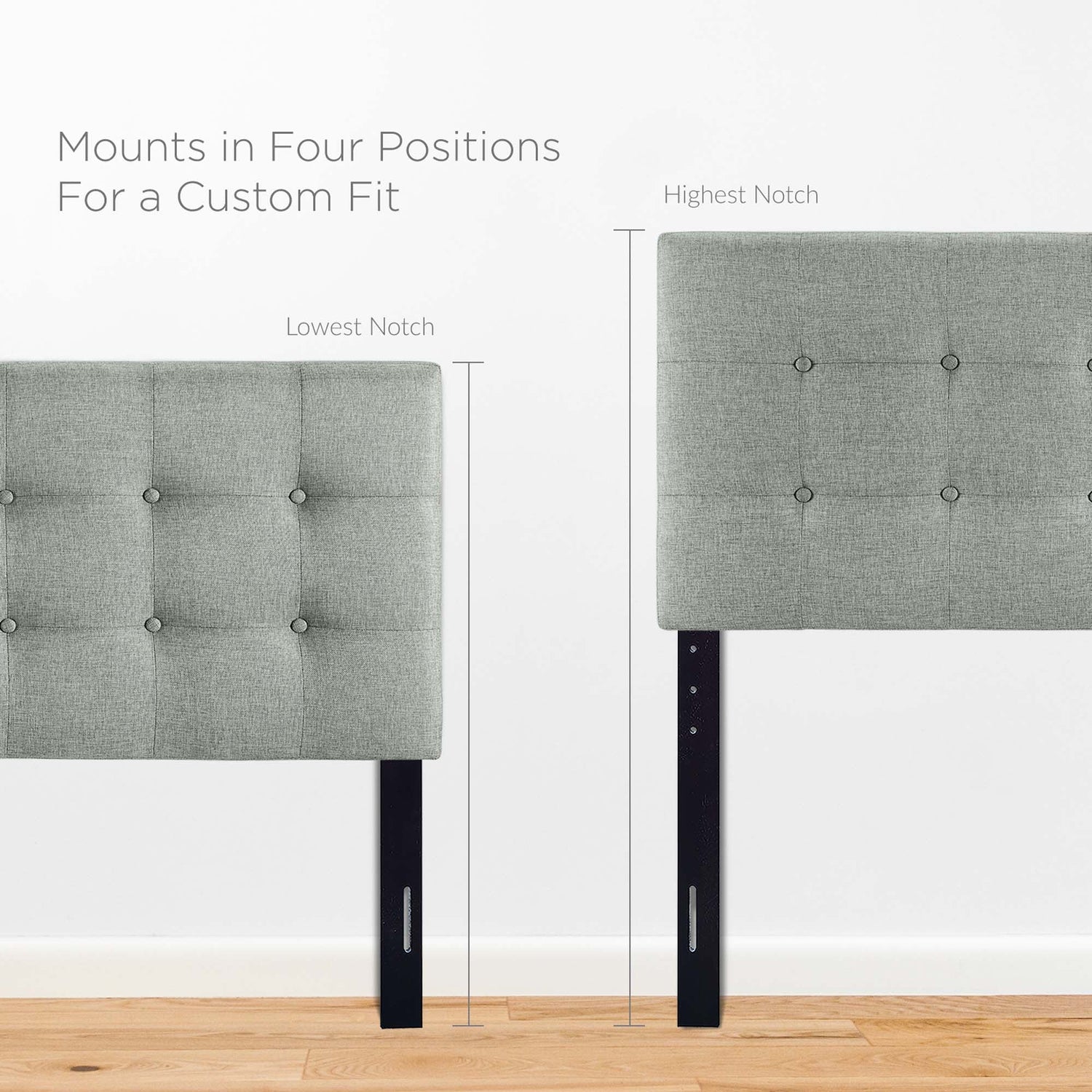 Emily Upholstered Fabric Headboard by Modway