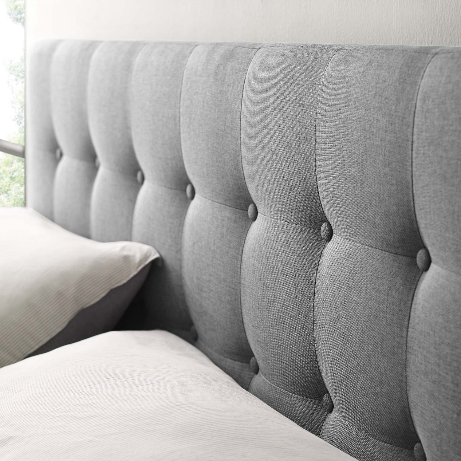Emily Upholstered Fabric Headboard by Modway