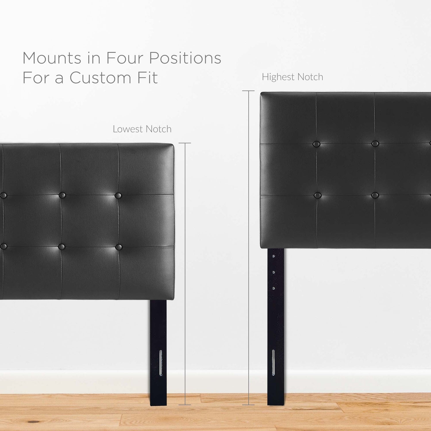 Emily Upholstered Vinyl Headboard by Modway
