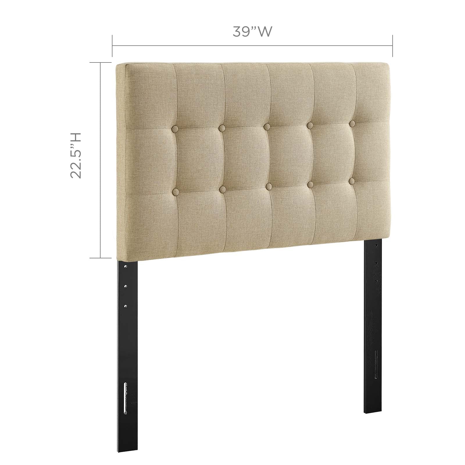 Emily Upholstered Fabric Headboard By HouseBean