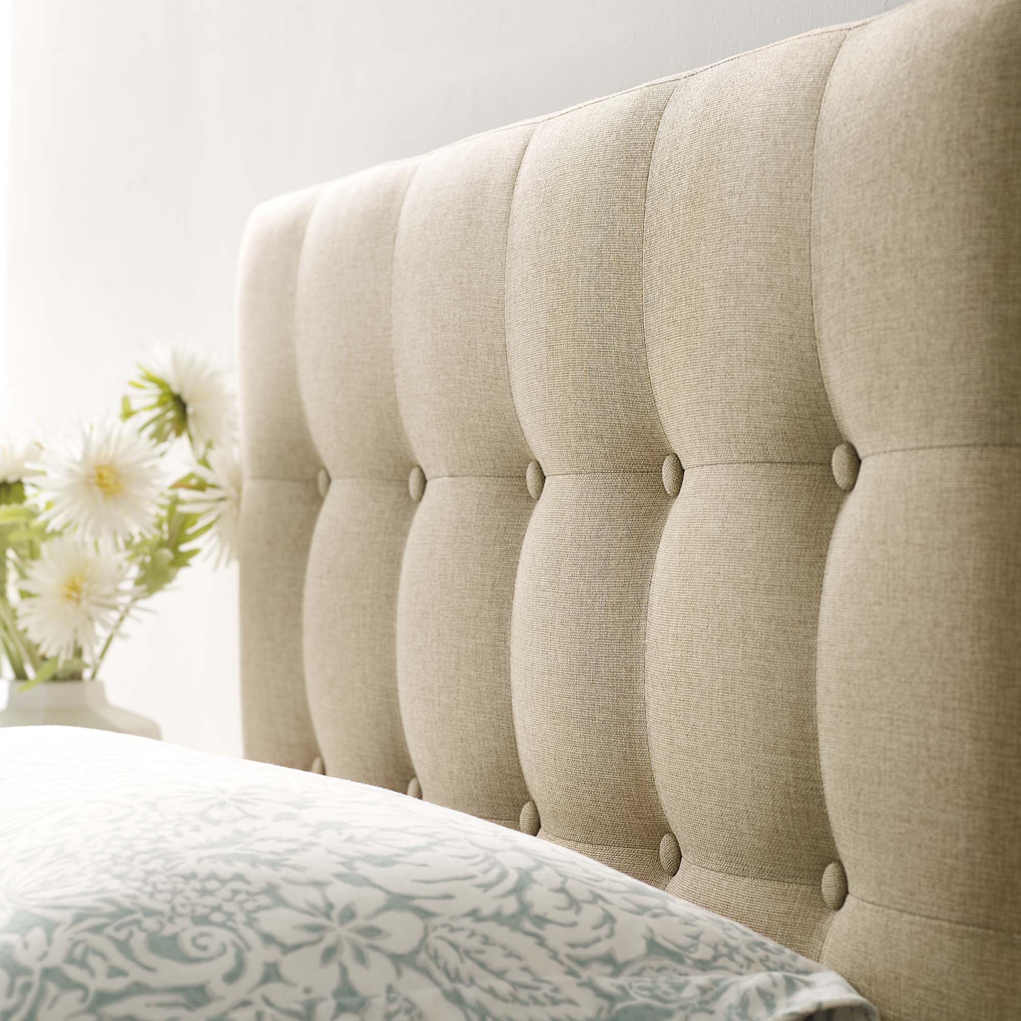 Emily Upholstered Fabric Headboard by Modway