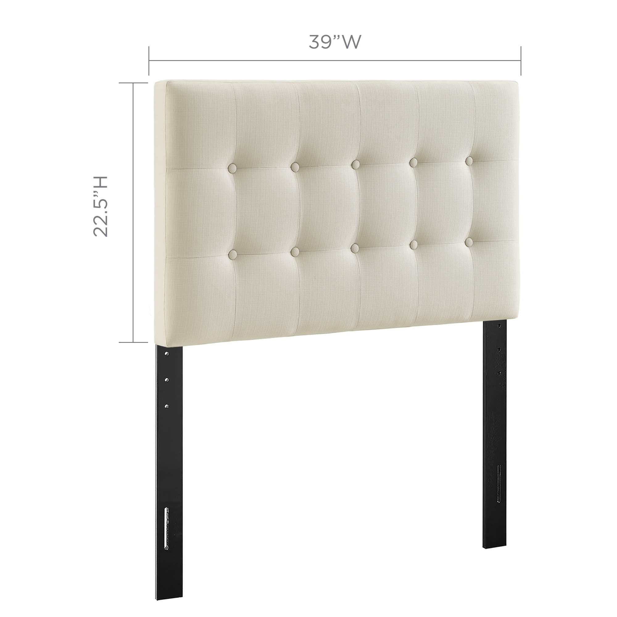 Emily Upholstered Fabric Headboard by Modway