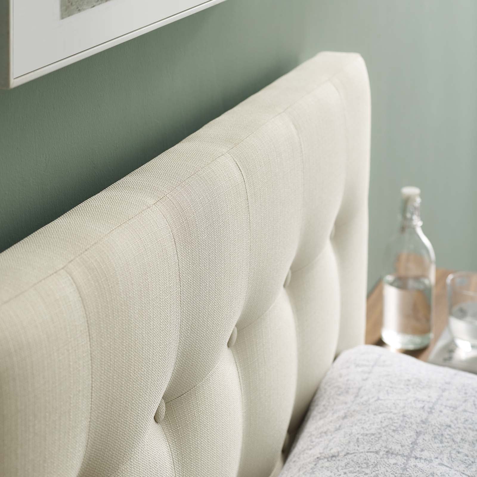 Emily Upholstered Fabric Headboard By HouseBean