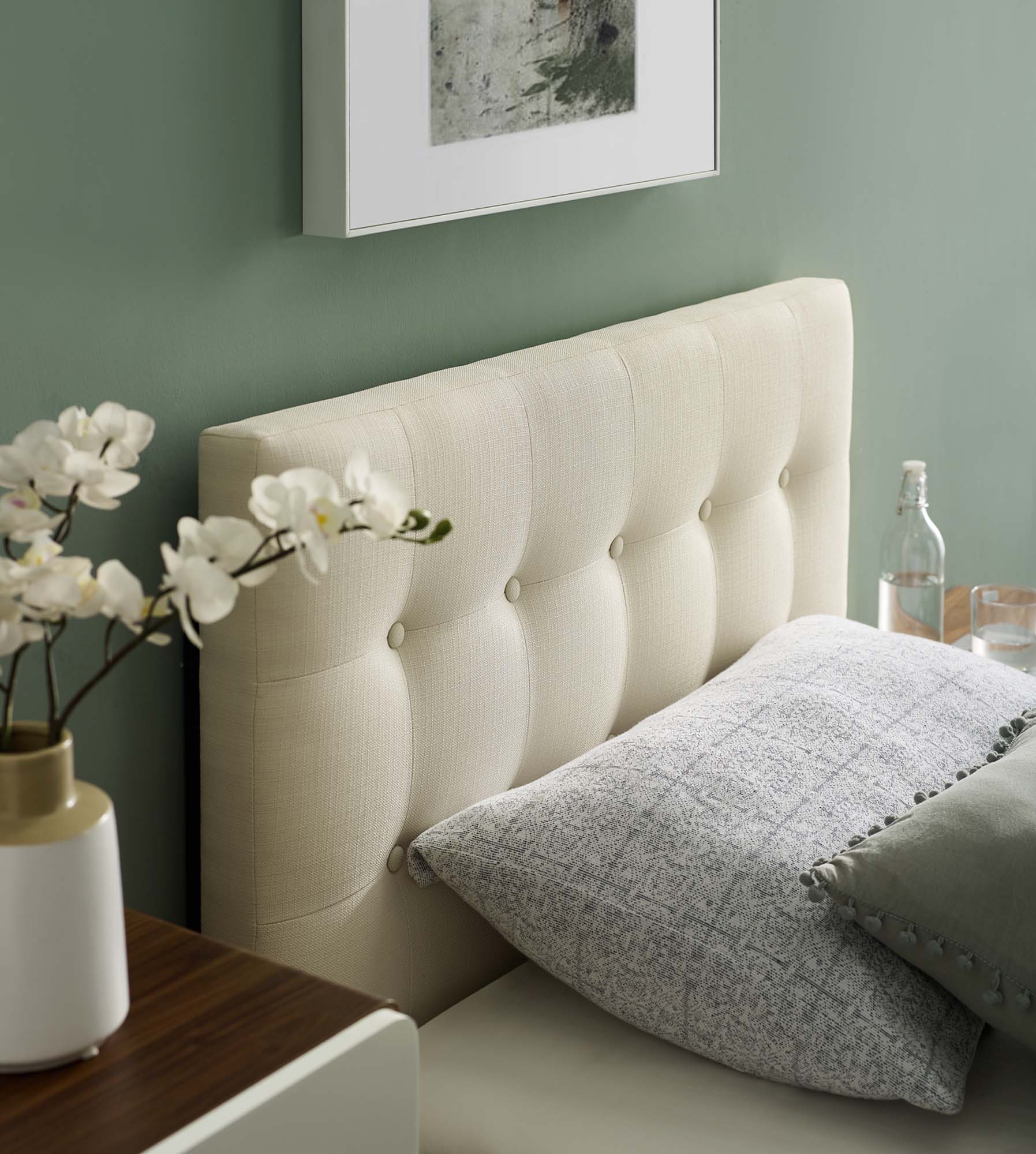 Emily Upholstered Fabric Headboard by Modway