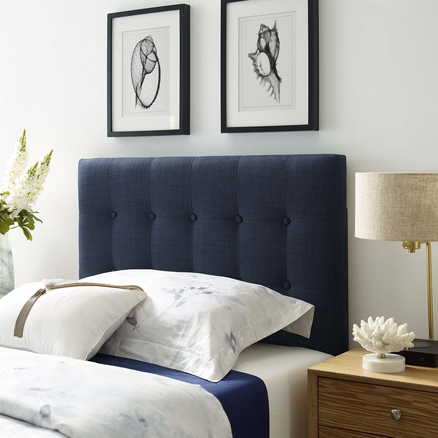 Emily Upholstered Fabric Headboard by Modway
