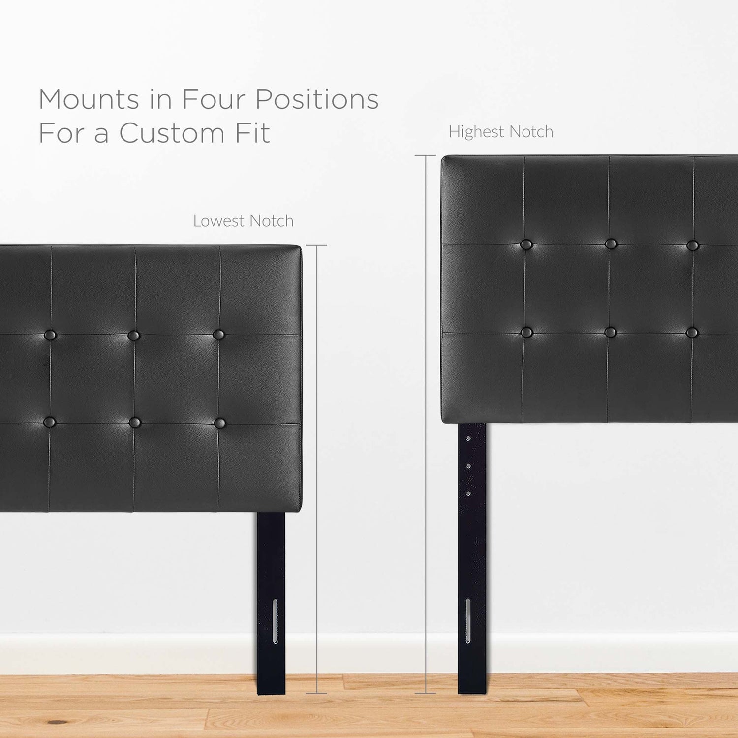 Emily Upholstered Vinyl Headboard by Modway