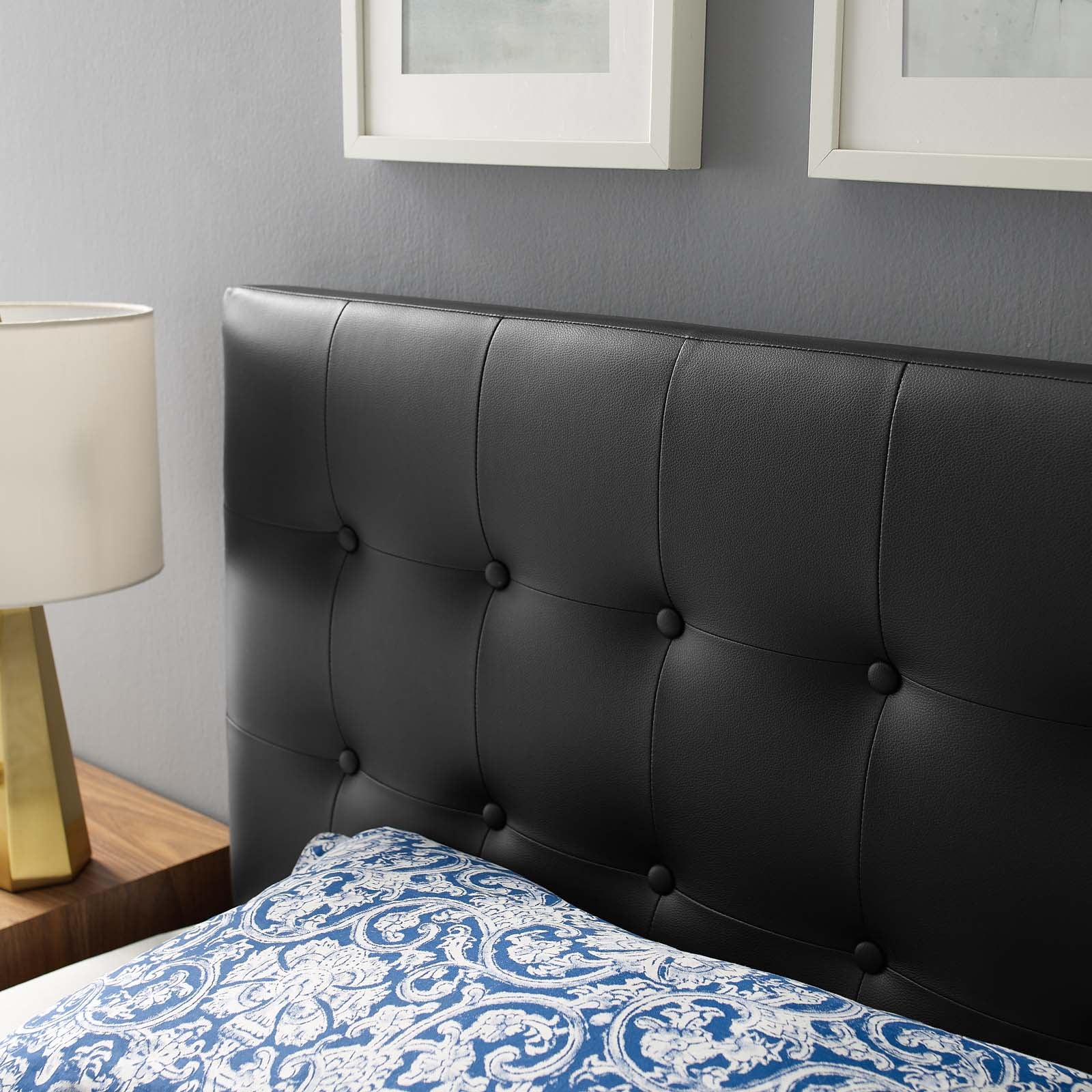 Emily Upholstered Vinyl Headboard By HouseBean