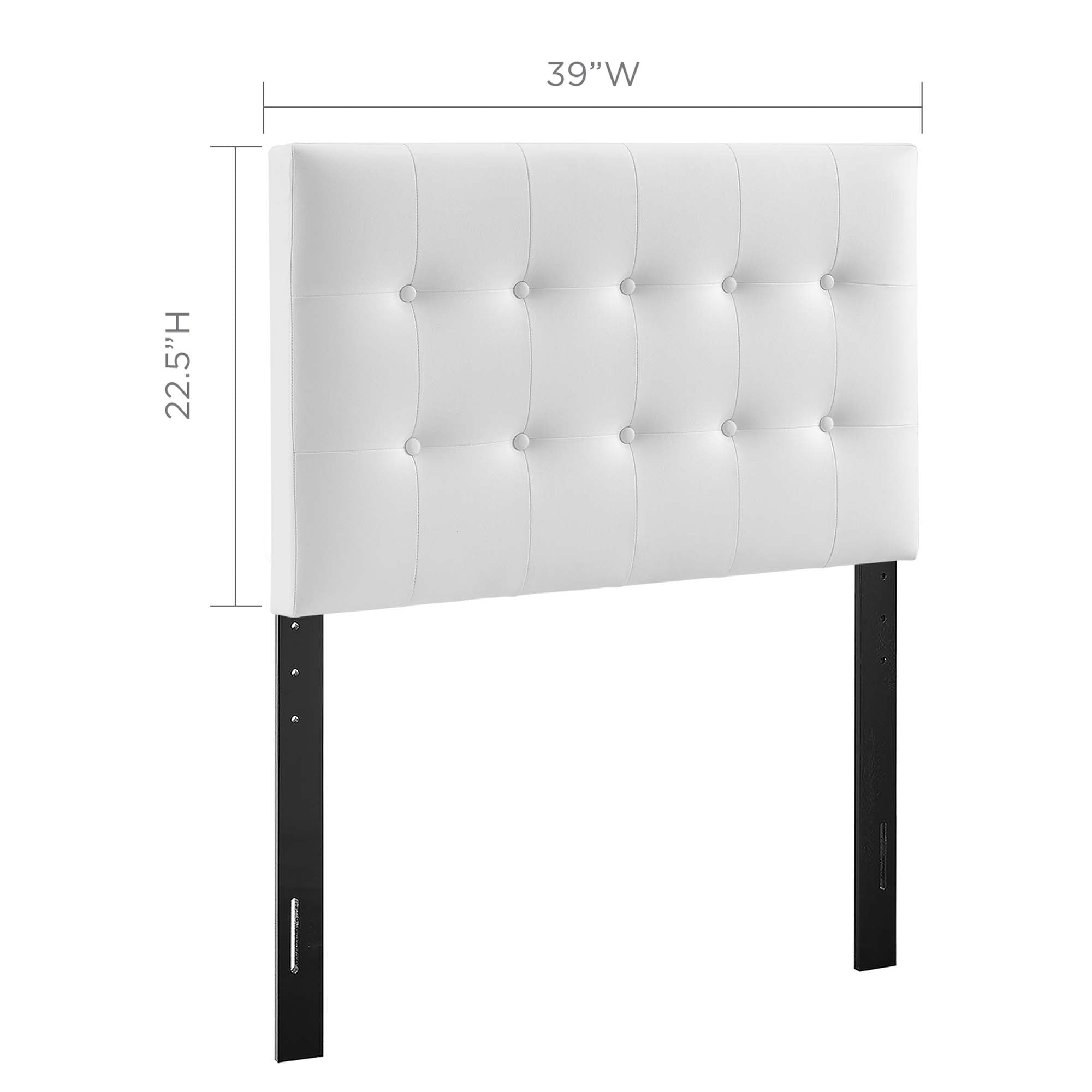Emily Upholstered Vinyl Headboard by Modway