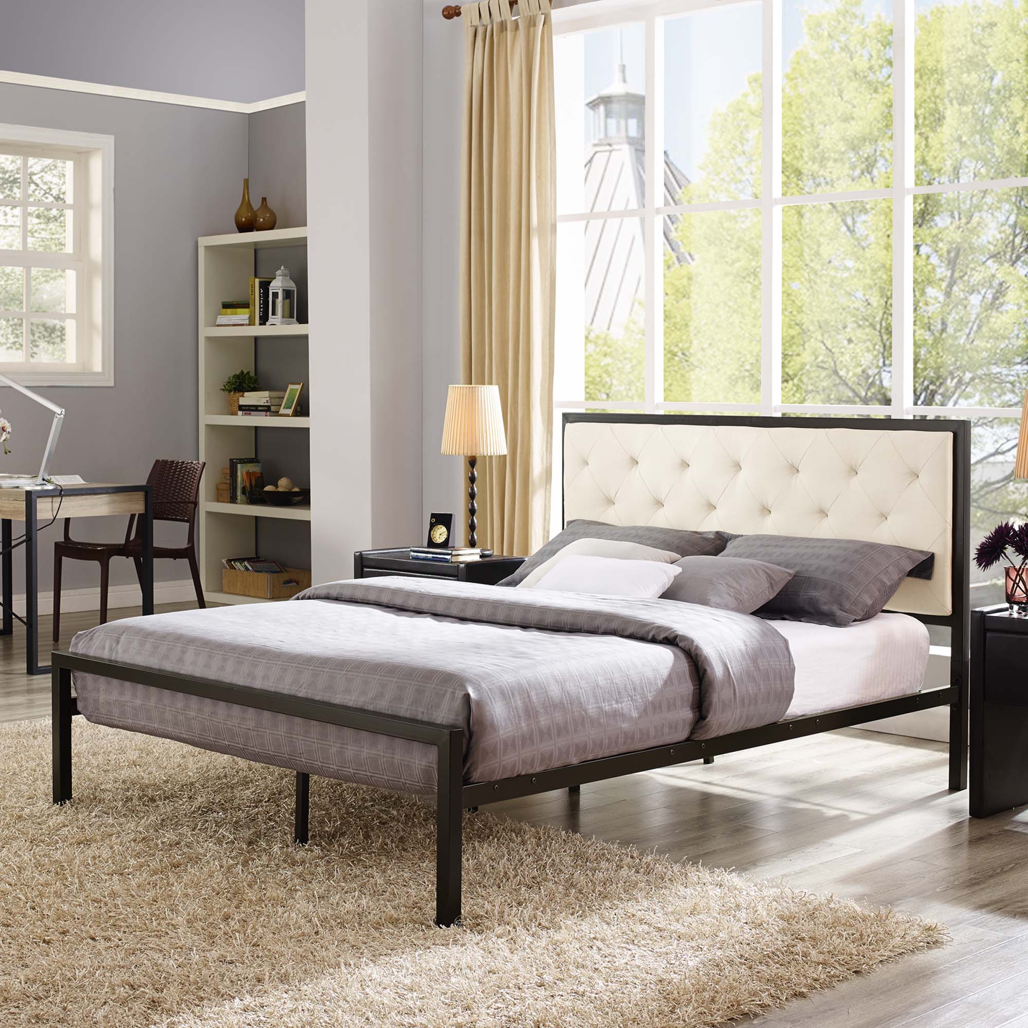 Mia Fabric Bed by Modway