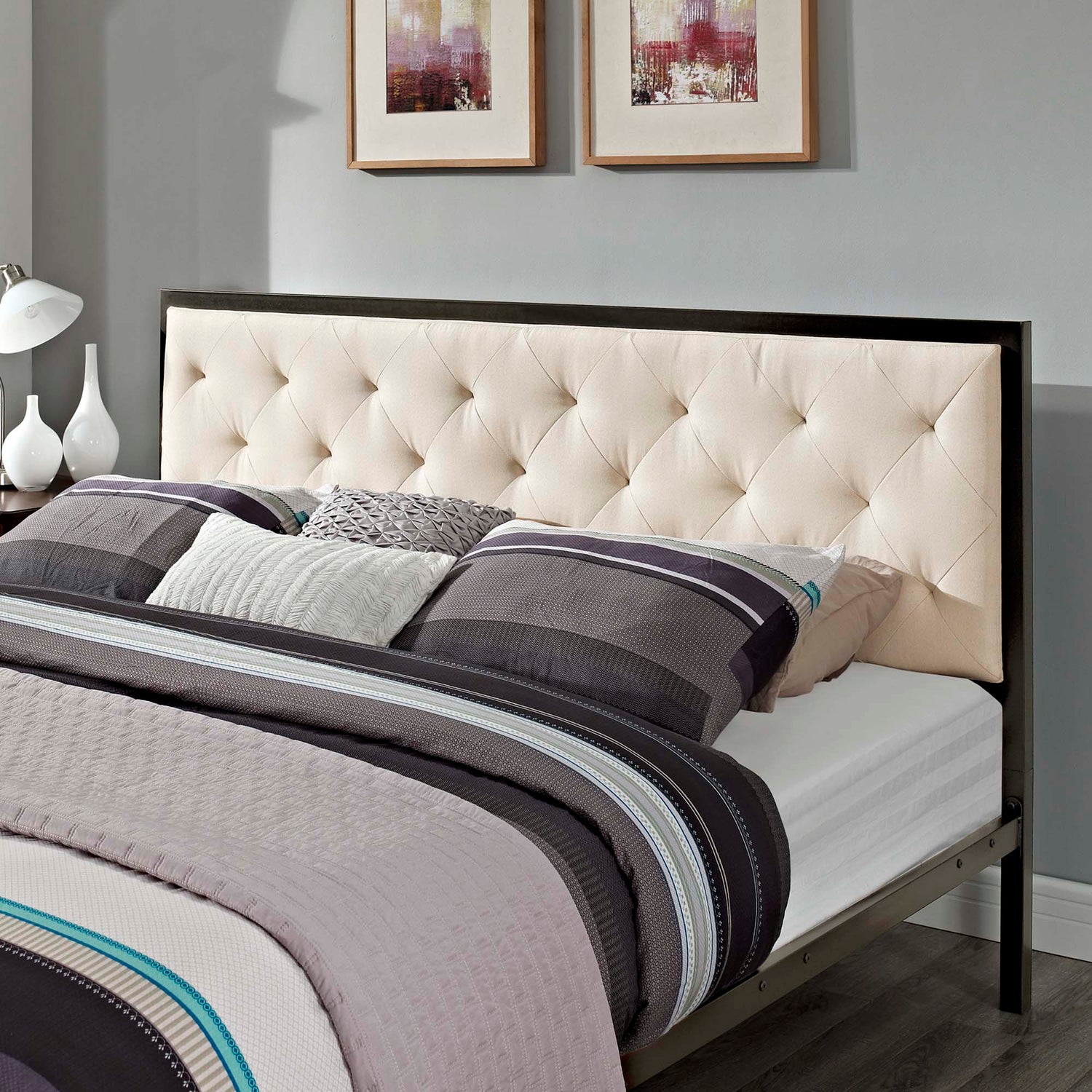 Mia Fabric Bed by Modway