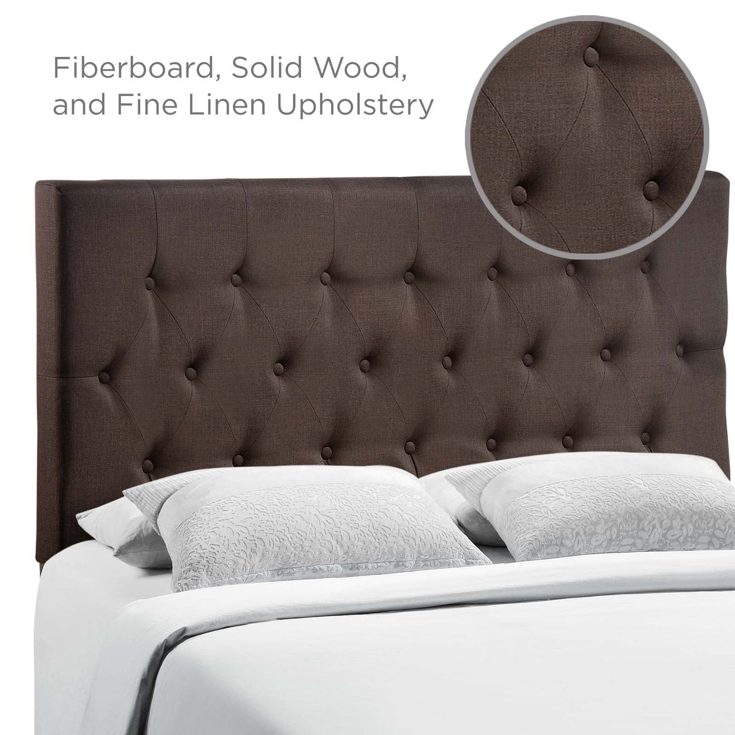 Clique Upholstered Fabric Headboard By HouseBean