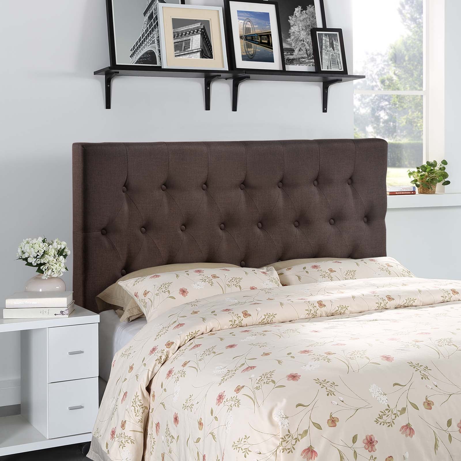 Clique Upholstered Fabric Headboard By HouseBean