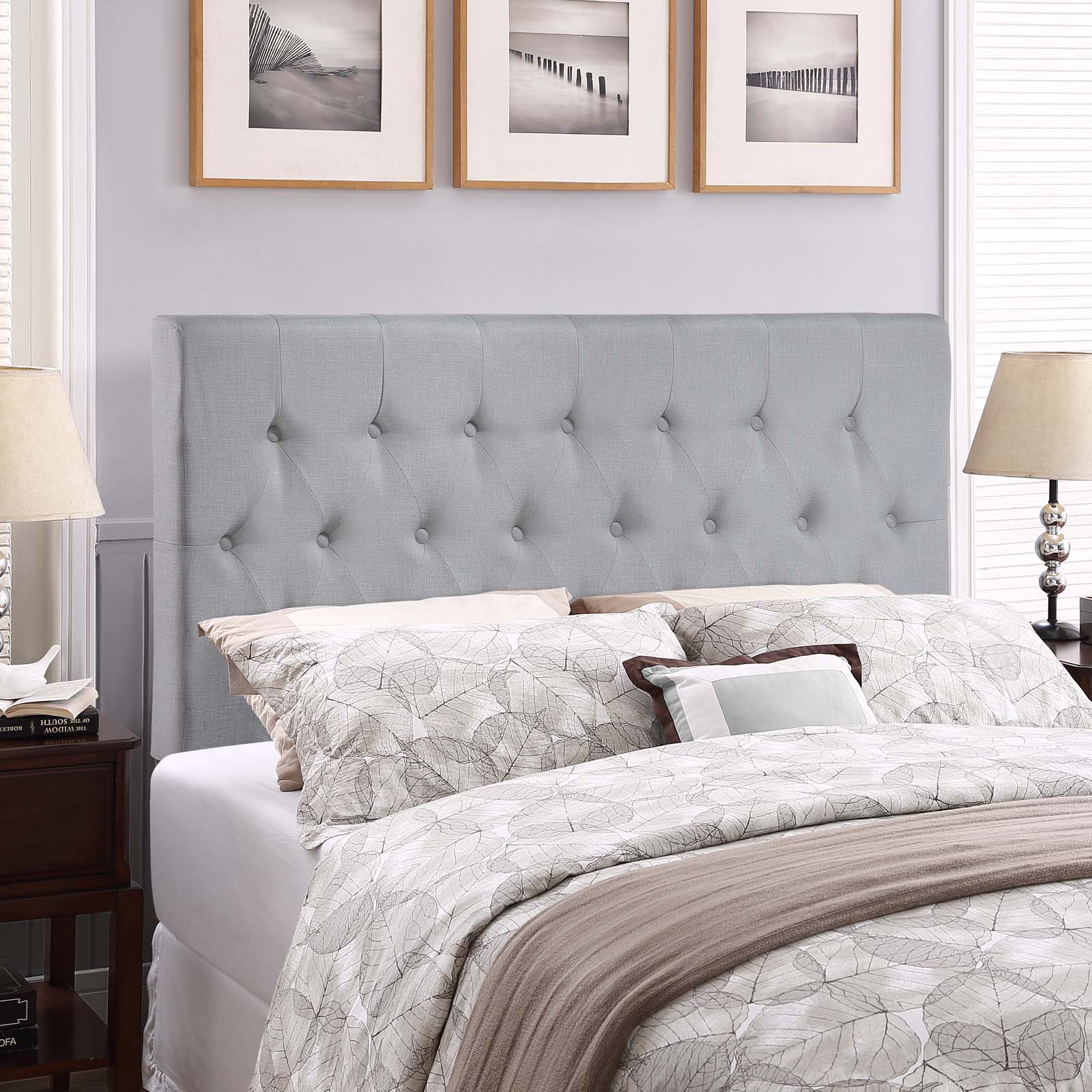 Clique Upholstered Fabric Headboard By HouseBean