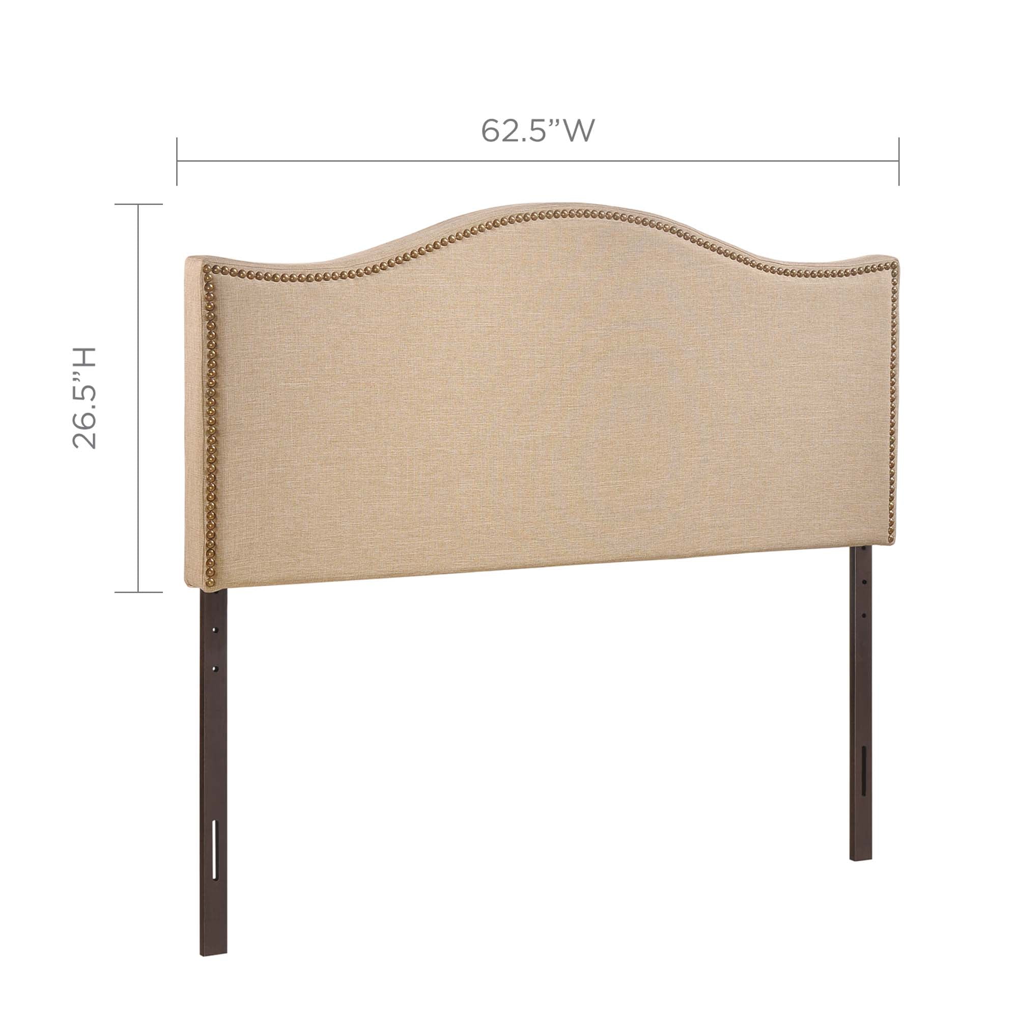 Curl Nailhead Upholstered Headboard by Modway