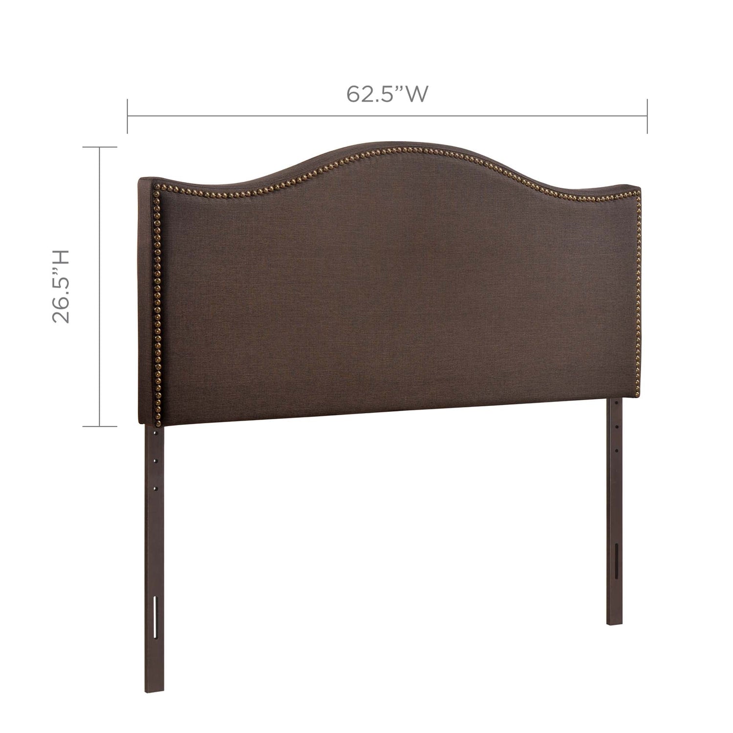 Curl Nailhead Upholstered Headboard by Modway