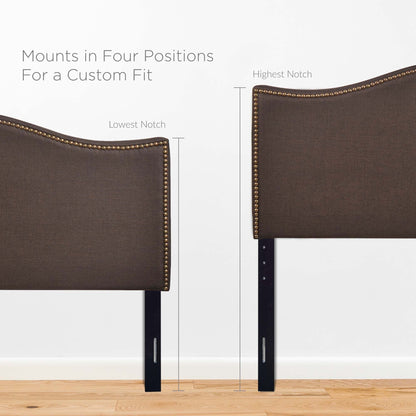 Curl Nailhead Upholstered Headboard by Modway