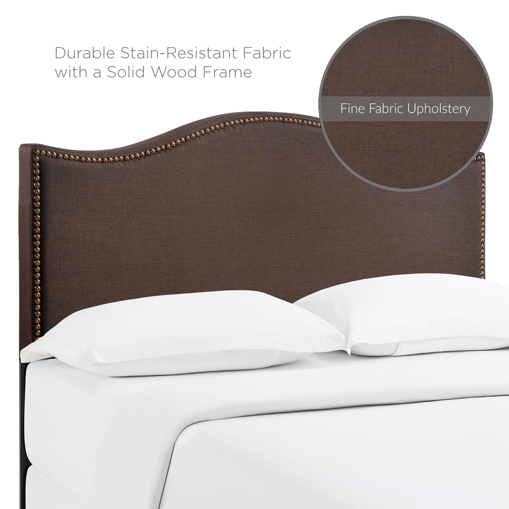 Curl Nailhead Upholstered Headboard by Modway