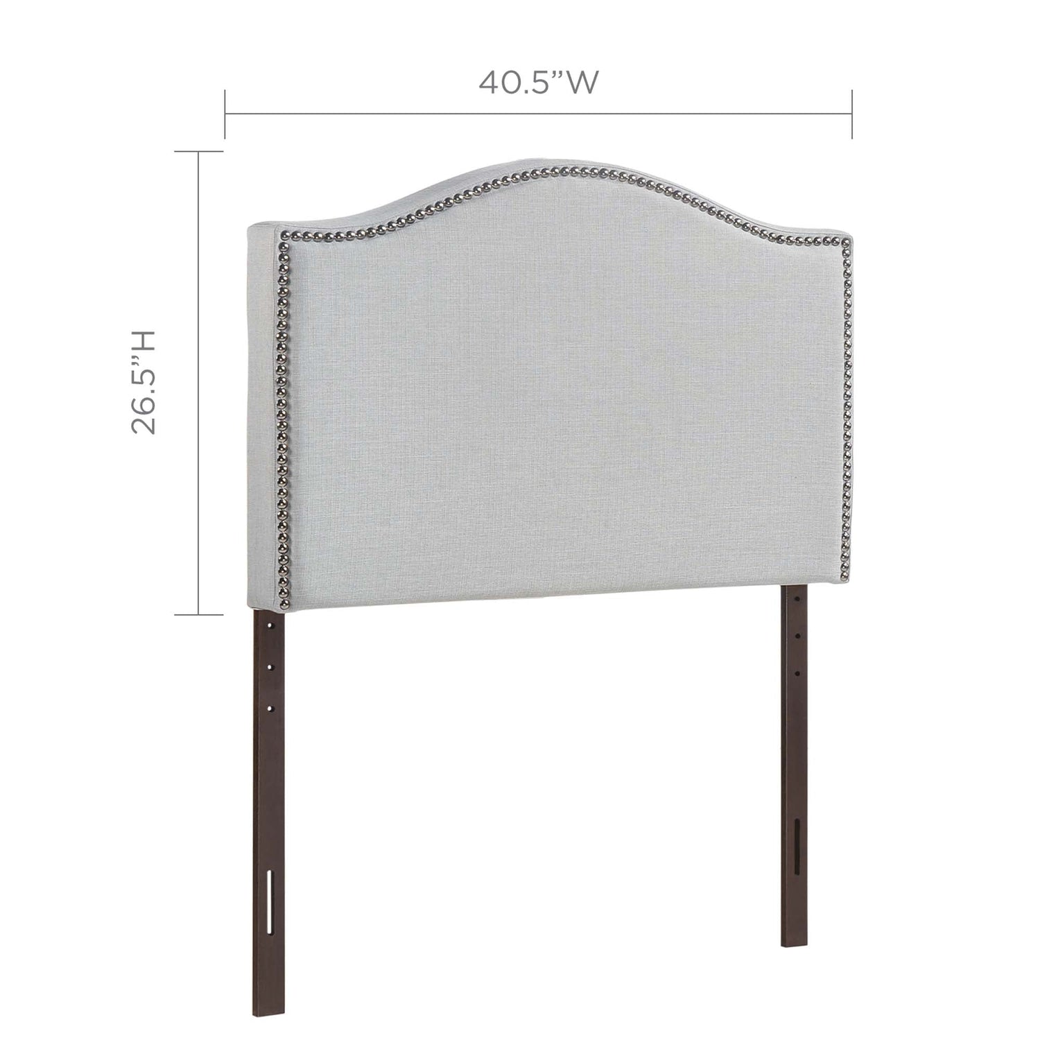 Curl Nailhead Upholstered Headboard by Modway