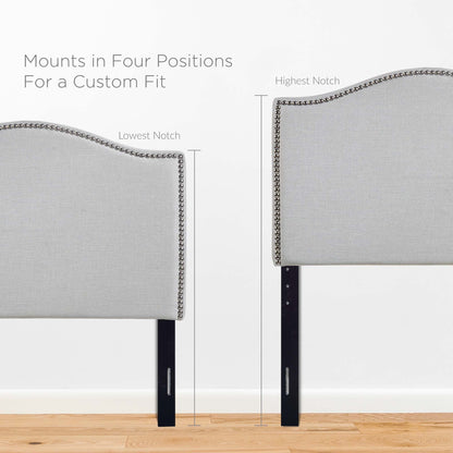 Curl Nailhead Upholstered Headboard by Modway