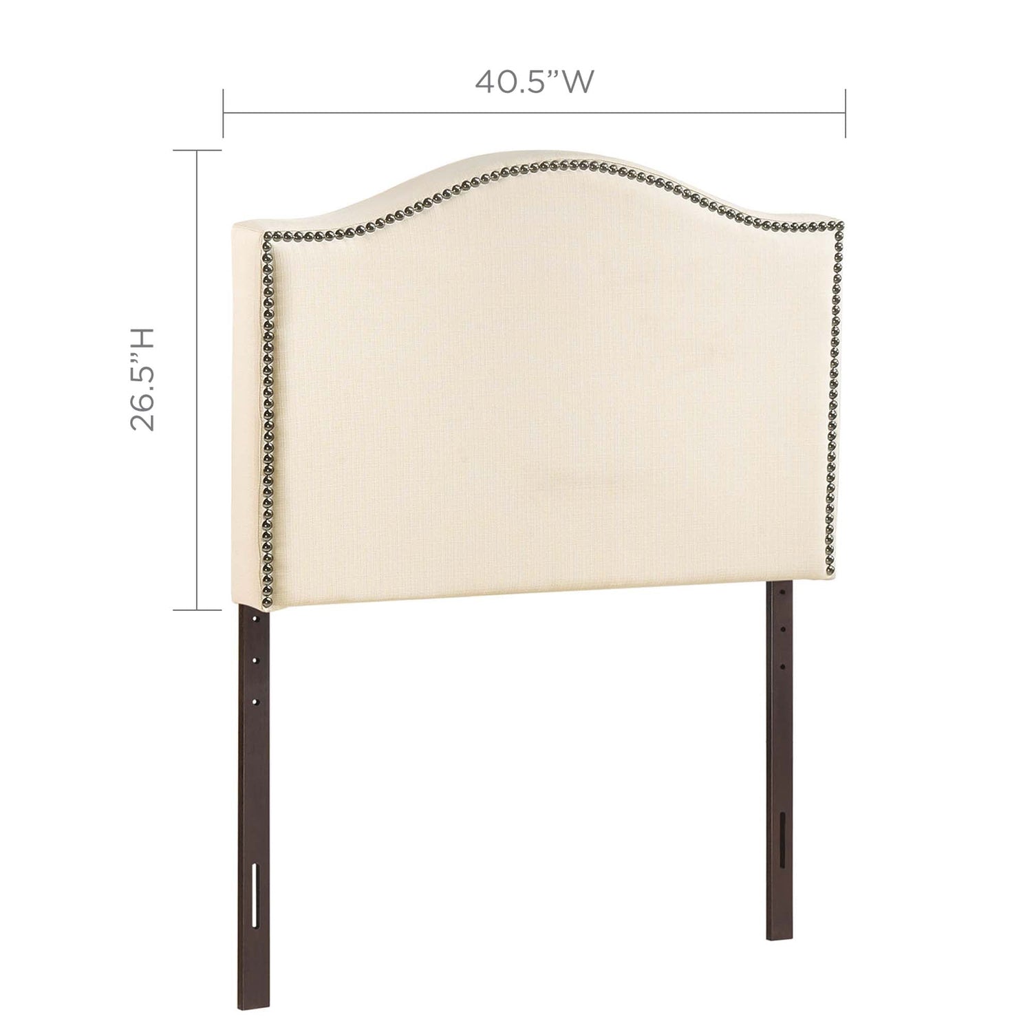 Curl Nailhead Upholstered Headboard by Modway