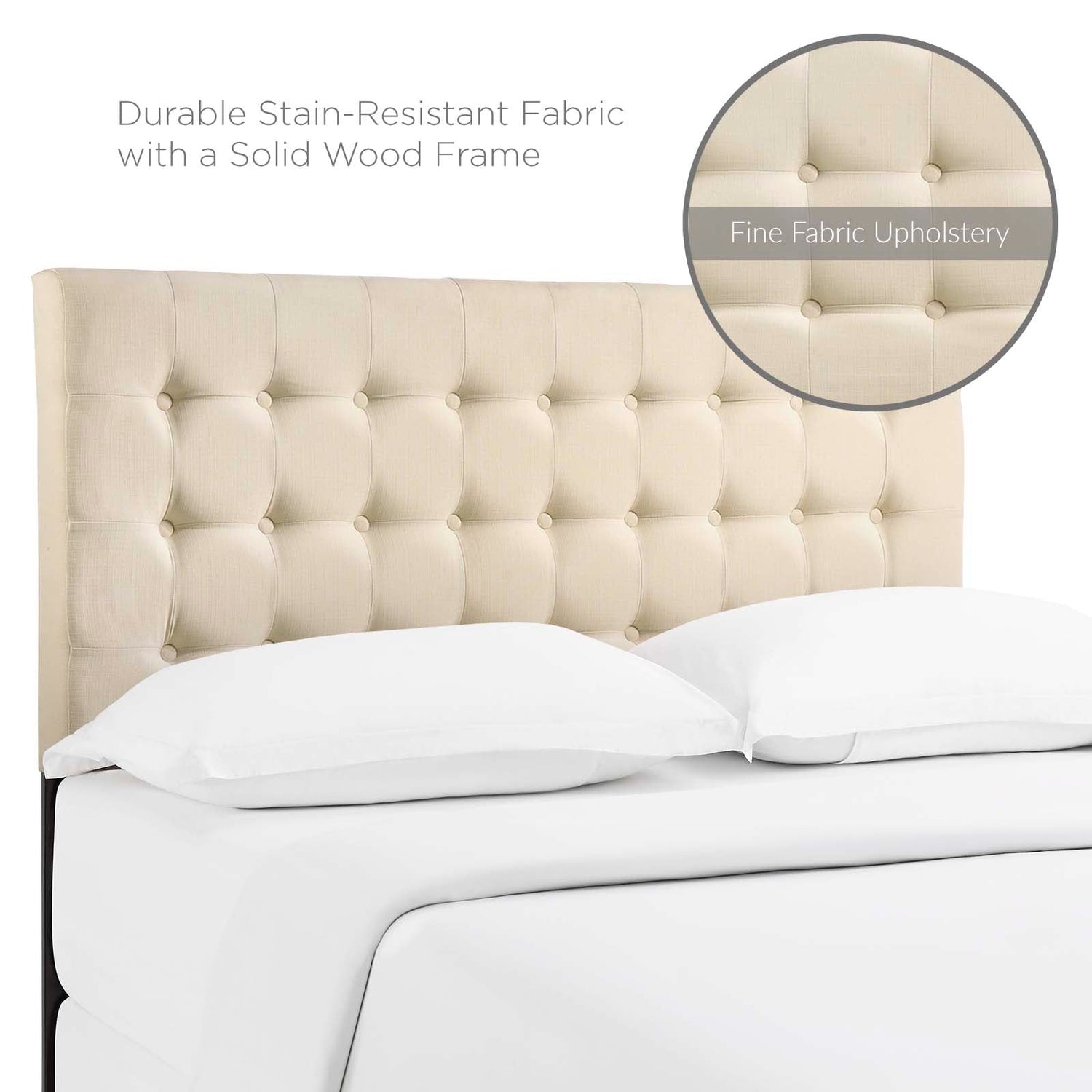 Tinble Upholstered Fabric Headboard By HouseBean