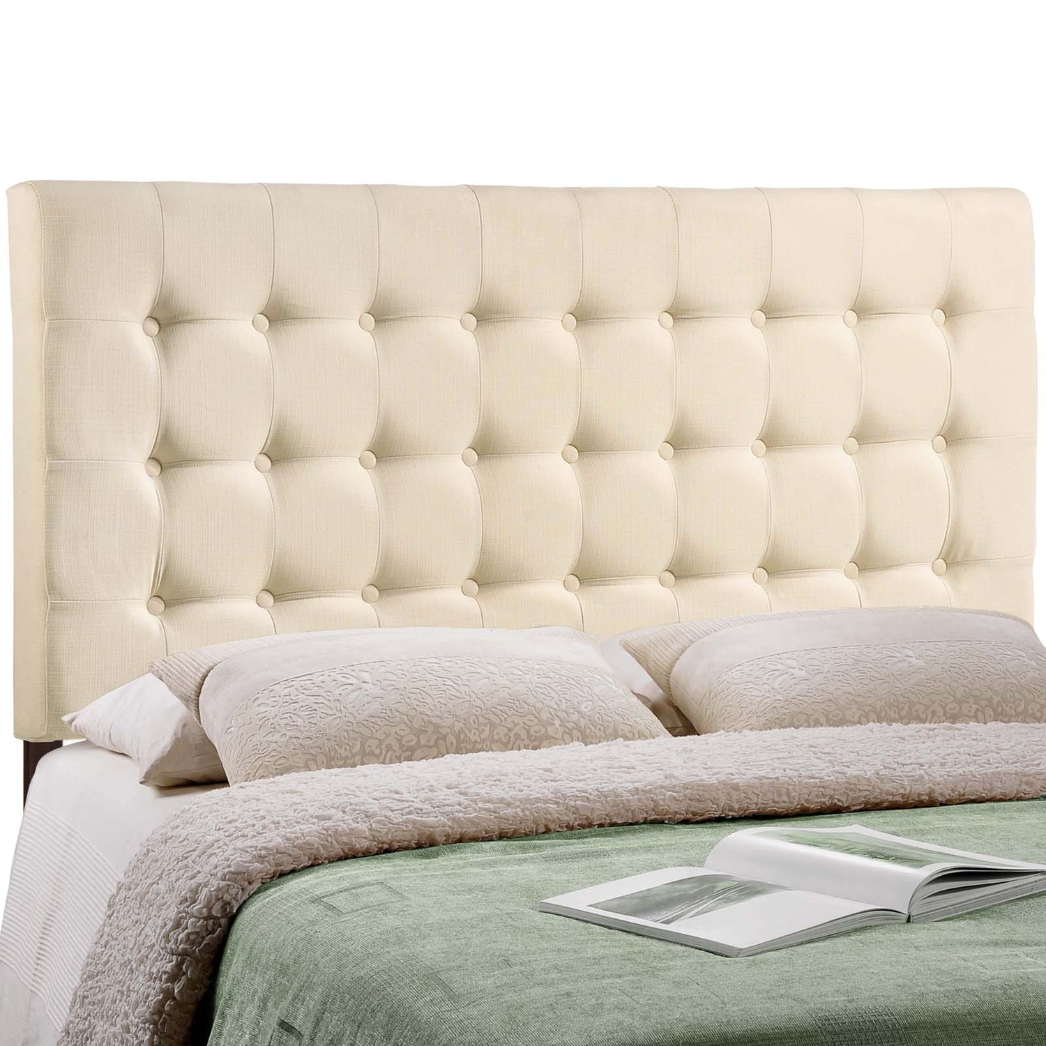 Tinble Upholstered Fabric Headboard By HouseBean