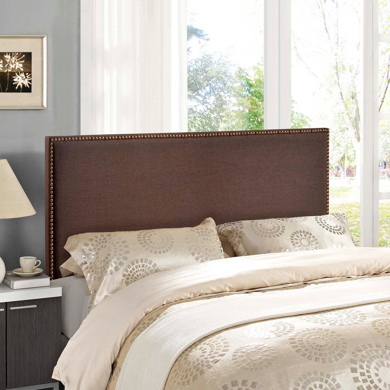 Region Nailhead Upholstered Headboard By HouseBean