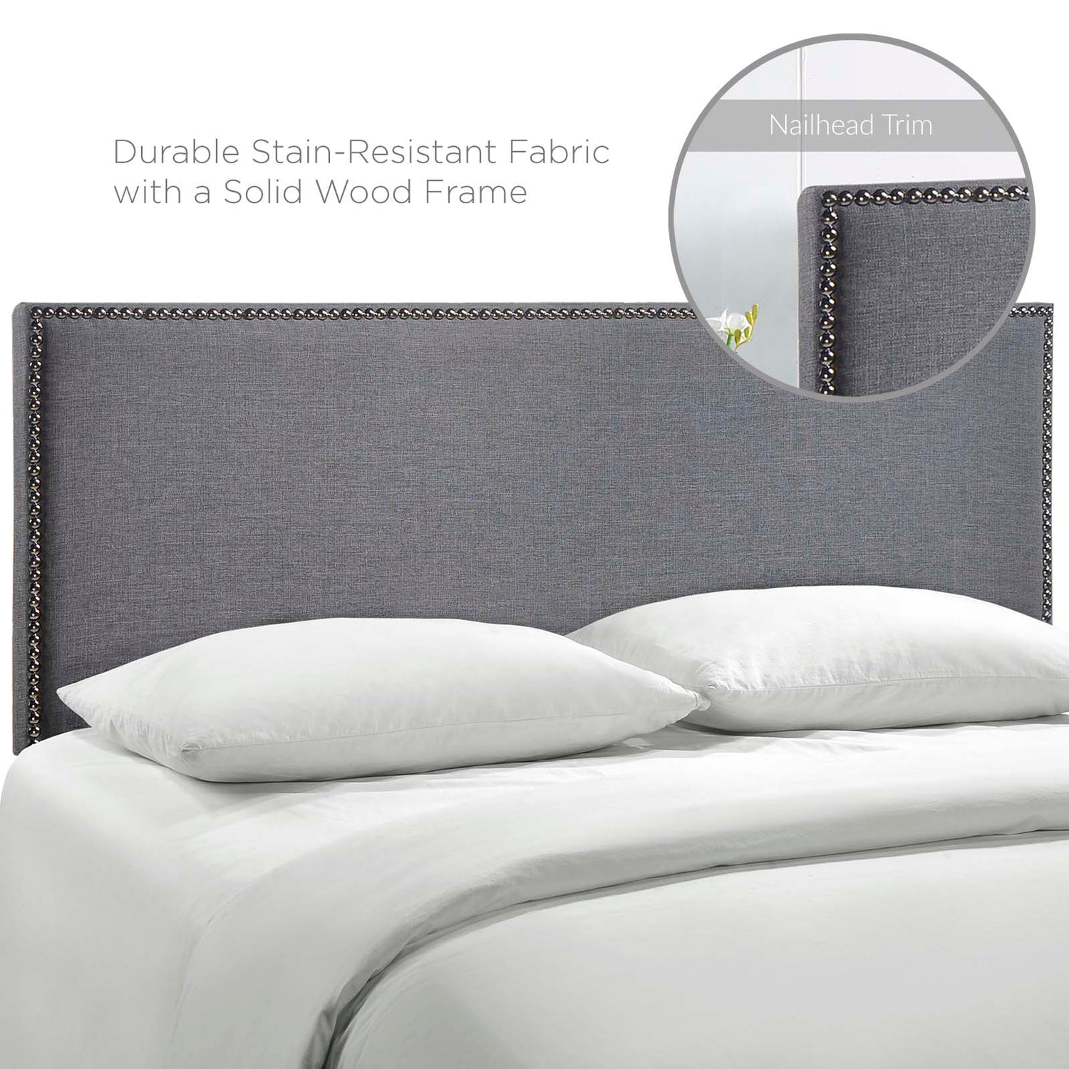 Region Nailhead Upholstered Headboard By HouseBean