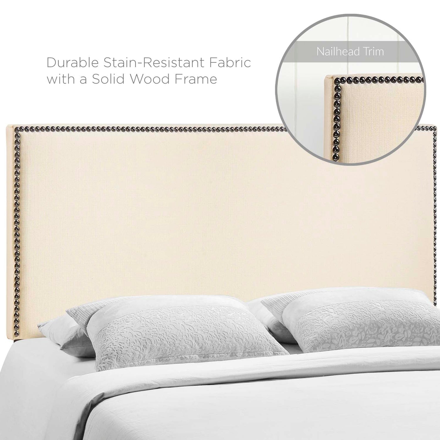 Region Nailhead Upholstered Headboard by Modway