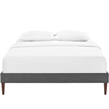 Sharon Fabric Bed Frame with Squared Tapered Legs by Modway